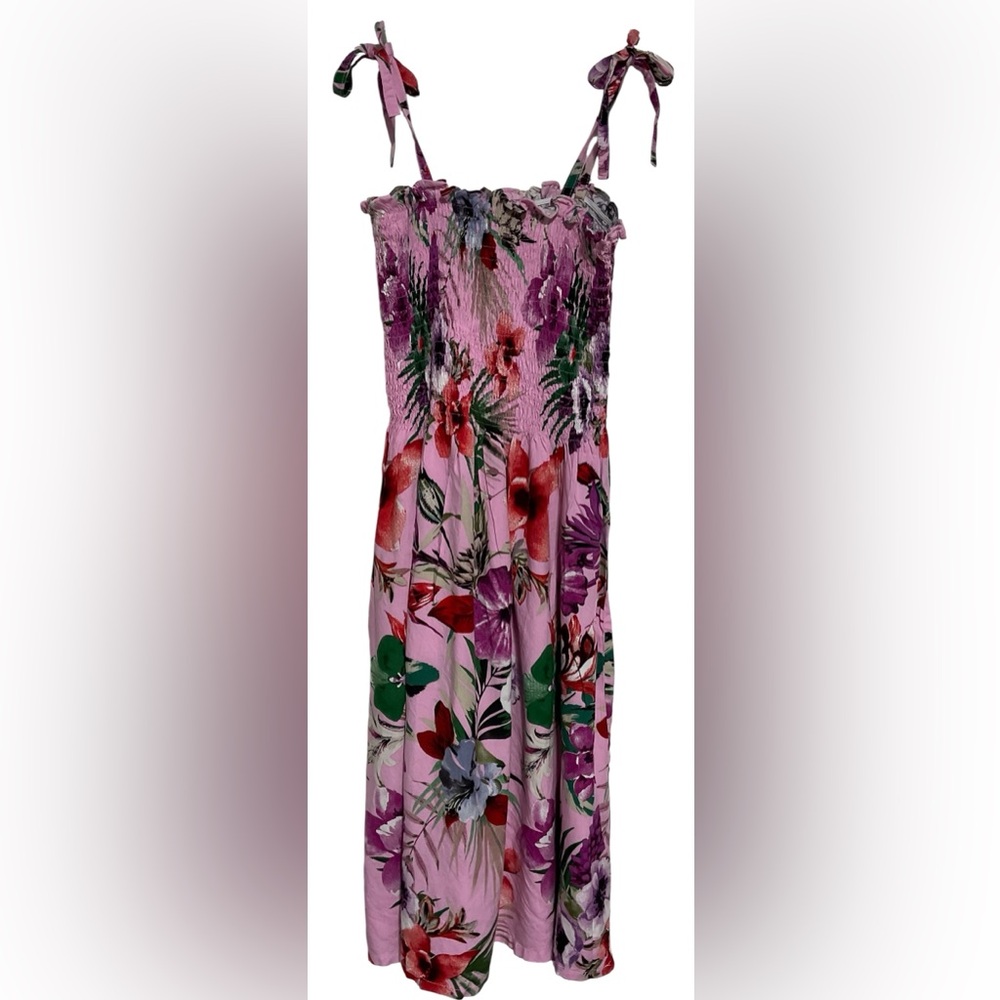 Hibiscus Collection Hawaii Women’s Tube Top Dress With Straps One Size